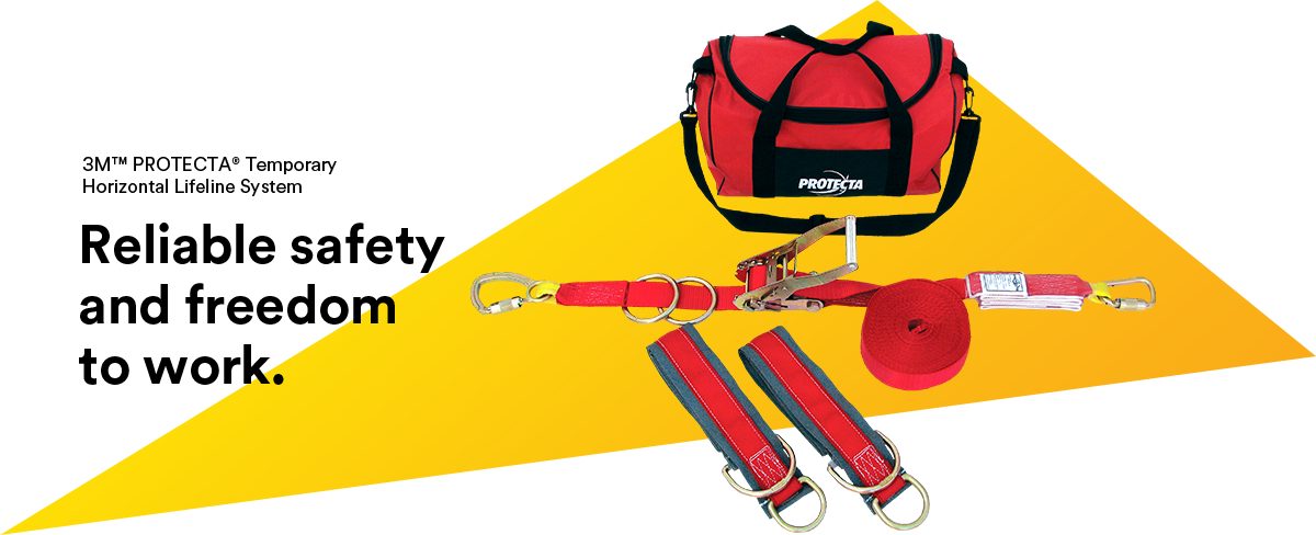3M™ PROTECTA® PRO-Line™ Temporary Horizontal Lifeline | Free Shipping ...