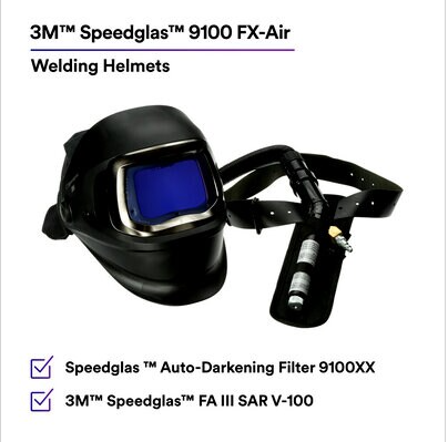 3M™ 26-5702-30iSW Speedglas™ FA III SAR V-100 and Speedglas™ Welding Helmet  | Free Shipping and No Sales Tax