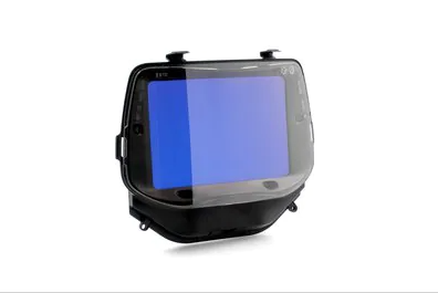 Black and blue 3M™ Speedglas G5-01 46-0000-30i Welding Filter on white background