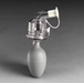 Silver and gray 3M™ FT-13 Nebulizer  on white background