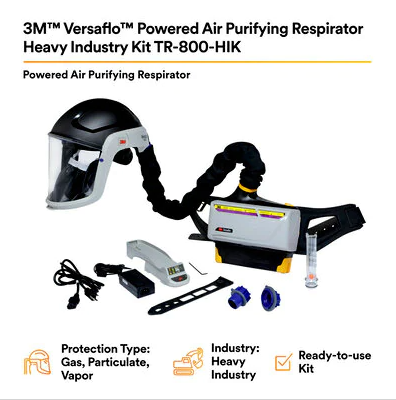 3M™ TR-800-HIK  Versaflo™ Powered Air Purifying Respirator Heavy Industry Kit | Free Shipping and No Sales Tax