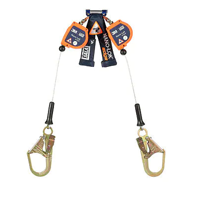 multi color on white background 3M DBI-SALA 3500246 Nano-Lok edge Twin-Leg Quick Connect
