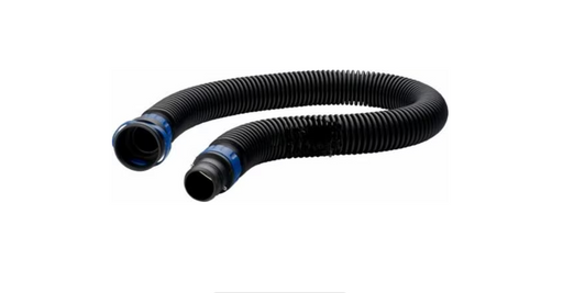 Black 3M™ BT-40 Versaflo Heavy Duty Neoprene Rubber Breathing Tube on white background