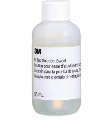 White bottle black writing 3M™ FT-12 Fit Test Solution Sweet on white background