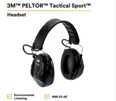 PELTOR 3M Tactical Sport MT16H210F-479-SV Electronic Headset | Free Shipping and No Sales Tax