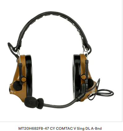 3M PELTOR MT20H682FB-47 CY ComTac V Headset Foldable Single Lead | Free Shipping and No Sales Tax