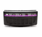 Black, white, purple 3M™ TR-6510N Versaflo Organic Vapor/HEPA Cartridges 37361 on white background