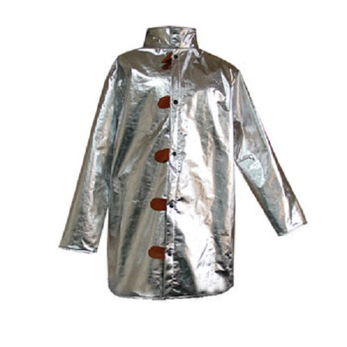 Silver Chicago Protective Apparel 602-ACF 12oz Aluminized Carbon Fleece Jacket 