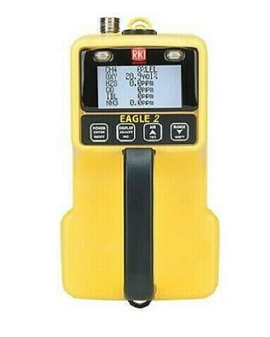 RKI yellow gas monitor  722-090-05 against white background