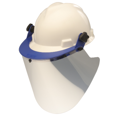 Silver Paulson 9002900 Aluminized Heat Reflective Face Shield on white background