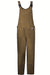 brown NSA 16cal FR coverall BIB6DCM on white background