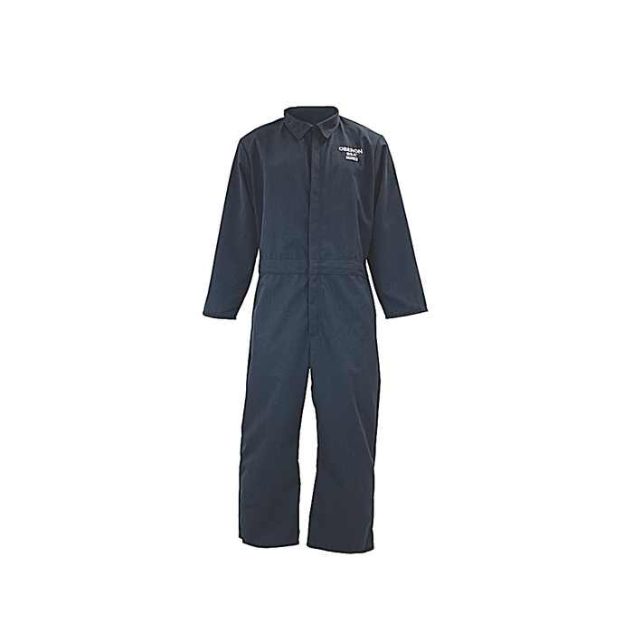 Oberon BSA-OB59NB flame resistant arc flash coverall on white background