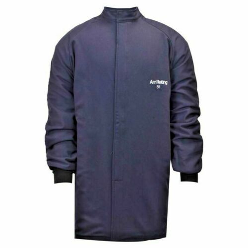 NSA Enespro C043NNBQT55 Tecgen FR Arc Flash 55cal Coat on white background
