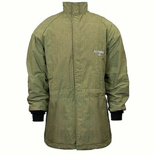 NSA C04NPQHLTD green coat against white background
