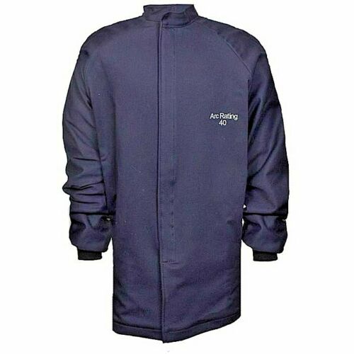 Navy blue NSA C04UQUQ40 coat on white background