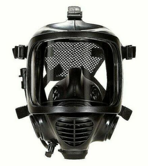 MIRA CM-6M CBRN Gas mask black against white background