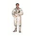 Man wearing silver Chicago Protective Apparel 602-A3D 14oz Aluminized Z-Flex Jacket on white background
