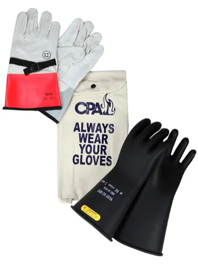 Black, white, red Chicago Protective Apparel GK-2-14 Class 2 Glove Kit