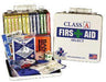 Multi colored KR615-011 Certified class A first aid kit refill on white background