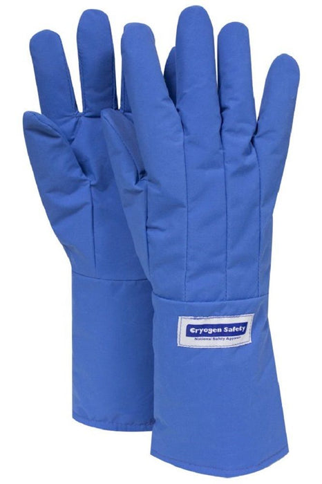Blue NSA mid arm cryogenic gloves G99CRBEP on white background
