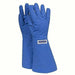 Blue NATIONAL SAFETY APPAREL Cryogen Safety Gloves Standard G99CRBEPEL 18"  on white background
