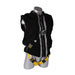 Black Guardian 02610 Construction Tux Full Body Harness Black on white background