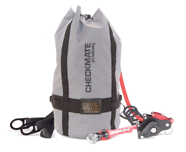 Gray, black, red Guardian Fall 30800 Quadro Horizontal Lifeline on white background