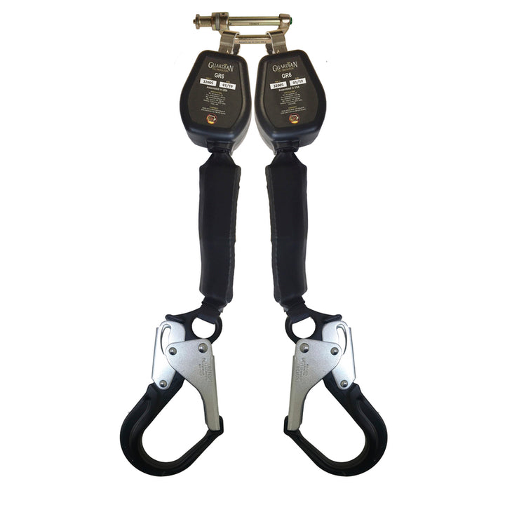 Black, silver, gold Guardian Fall 32007 GR6 Personal SRL 6 Foot Overhead on white background