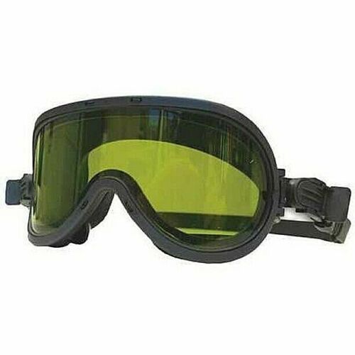 Green and black NSA H10GGLNN arc goggle on white background