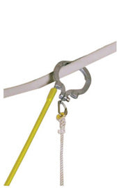 Yellow Honeywell Miller® 475/ Fiberglass 20 Foot Extension Pole and Hook on white background