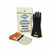 Black, off white gloves, protectors, bag National Safety Apparel Enespro KITGC2 Class 2 Arcguard Rubber Voltage Glove Kit on white background