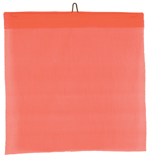 Red/Orange Kishigo warning flag on white background