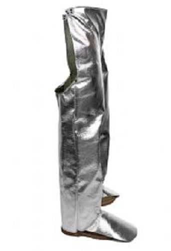 Silver National Safety Apparel L40NLNL38 Aluminized Chaps 38" on white background