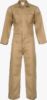 Khaki colored Lakeland FR coverall C065DH on white background
