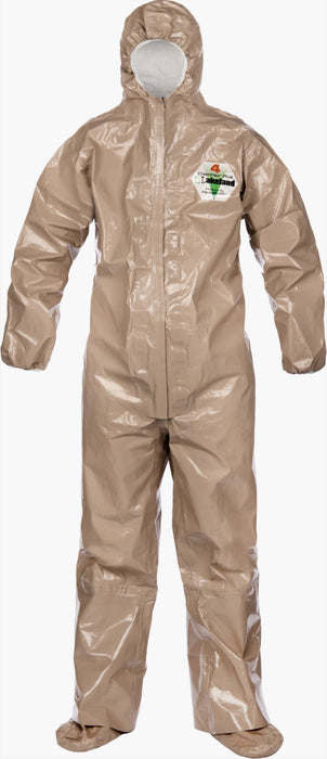 Brown coverall Lakeland C4T165T against white background