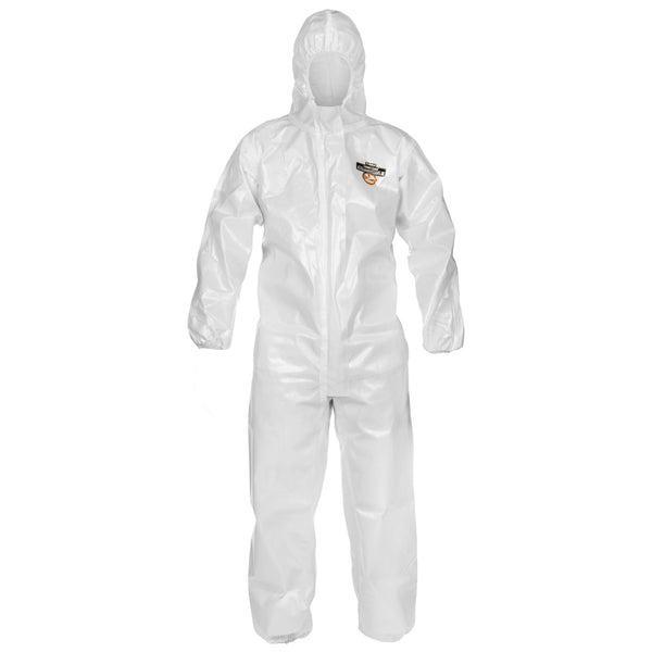 White Lakeland C2T132 coverall against white background