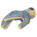 Blue dots on yellow Lakeland ShurRite 215352PD Kevlar Cut Resistant 7 Gauge Dot Gloves