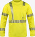 Yellow, reflective Lakeland LSCAT29RT High Performance Flame Resistant Crew on white bakground
