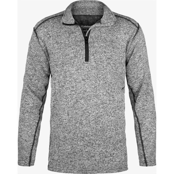 Gray Lakeland LSCSK06 High Performance FR Sweater-Knit Quarter Zip