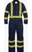 Navy with yellow and silver reflective Lakeland NICO8RT13 FR Insulated Coverall with Reflective Trim