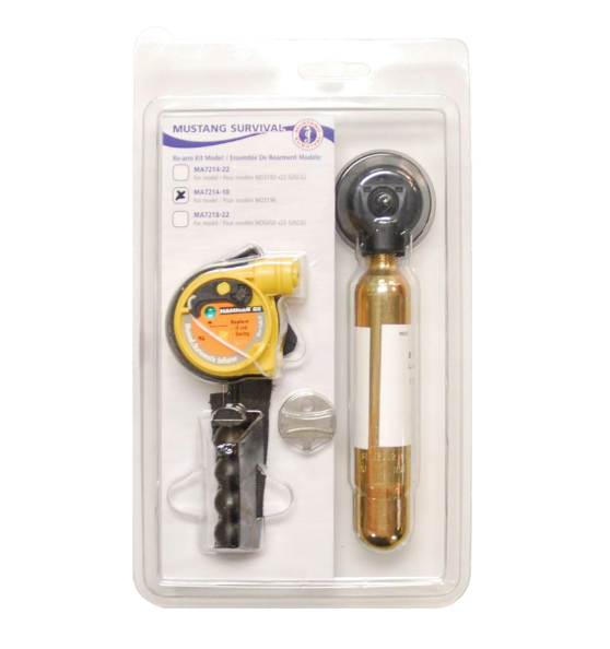 Multi color Mustang MA7214 Hydrostatic Inflator Re-Arm Kit on white background
