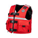 Red Mustang Survival MV5606 SAR Vest with SOLAS Reflective Tape on white background
