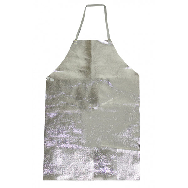 Silver National Safety Apparel A02NL Carbon Armor Silvers Aluminized Apron 36 or 48 inch