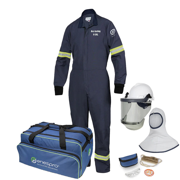 Multi colored National Safety Apparel Enespro EN08KTNDNB01 AirLite 8 Cal Kit   on white background 