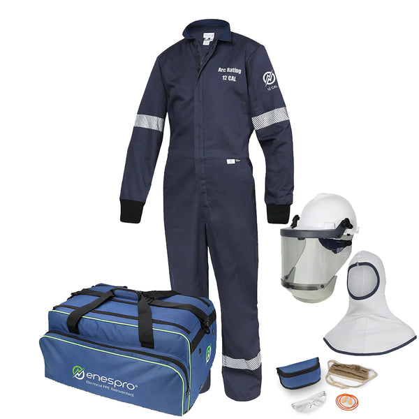 Multi colored on white background EN12KTWUNB01 Enespro 12 Cal Ultrasoft Kit-Coverall 