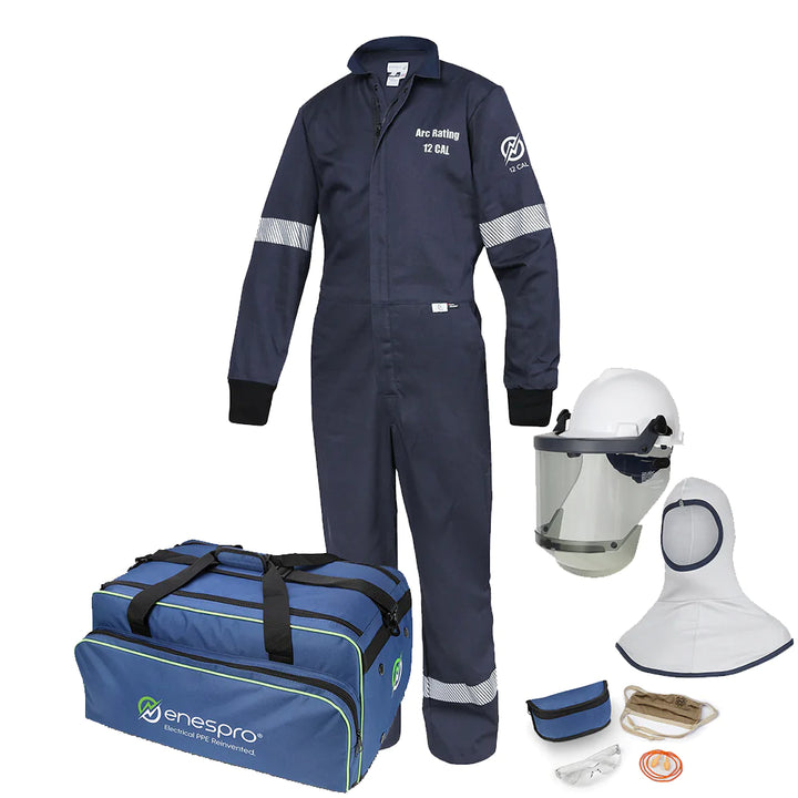 Multi colored on white background EN12KTWUNB01 Enespro 12 Cal Ultrasoft Kit-Coverall 