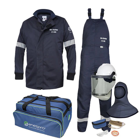 Navy, black, white, blue Enespro National Safety Apparel EN20KTWUNB01 20 Cal Arc Flash Kit