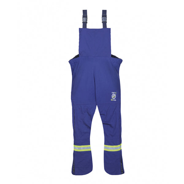 Blue Enespro National Safety Apparel ENARC40B Apex Arc Flash 40 Cal Bib on white background