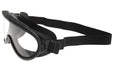 Black and clear Paulson 9601900 A-TAC Wildland Firefighting Goggle Model 510-WE on white background