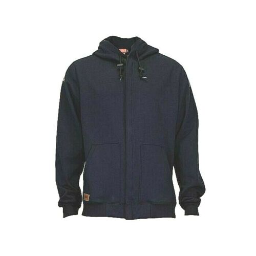 SWSI2Z Navy arc flash FR hoodie from NSA on white background